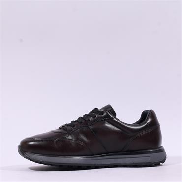 Salamander Marlow Extra Light Trainer - Dark Brown Leather